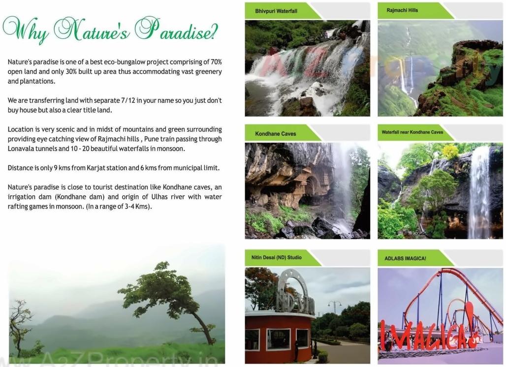  of real estate project Nature Paradise located at Mulgaon-t-wasare, Raigarh, Maharashtra
