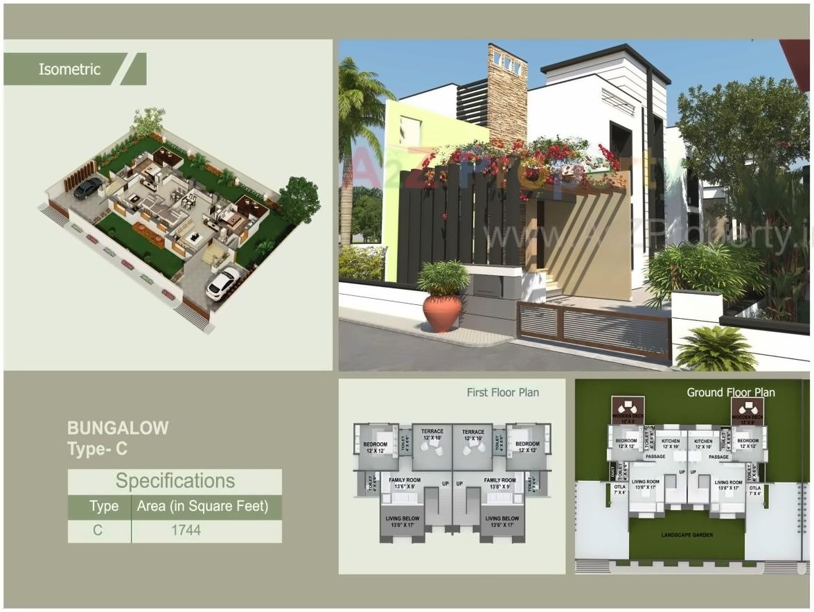 Layout of real estate project Nature Paradise located at Mulgaon-t-wasare, Raigarh, Maharashtra