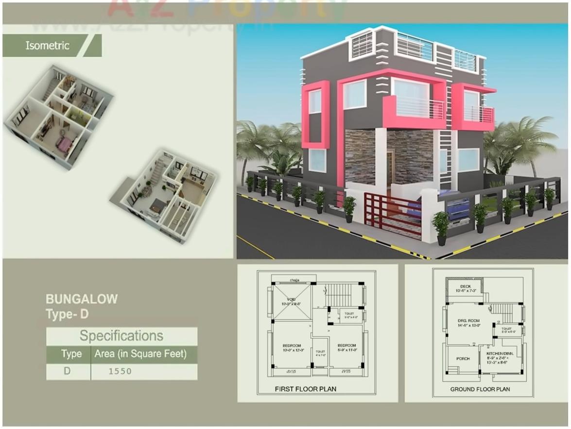 Layout of real estate project Nature Paradise located at Mulgaon-t-wasare, Raigarh, Maharashtra