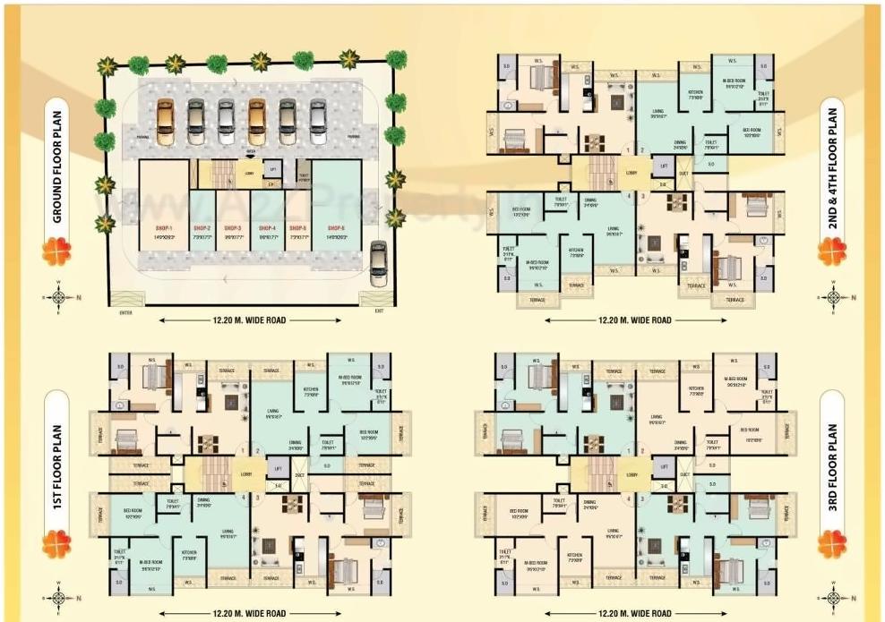Layout of real estate project Neelkanth Prajakt located at Panvel, Raigarh, Maharashtra