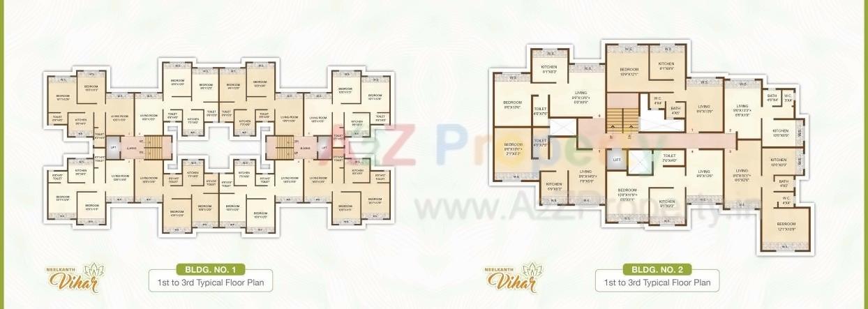 Layout of real estate project Neelkanth Vihar located at Vichumbe, Raigarh, Maharashtra