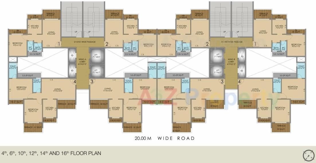 Layout of real estate project Nestor located at Bokadvira, Raigarh, Maharashtra
