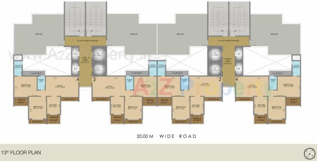 Layout of real estate project Nestor located at Bokadvira, Raigarh, Maharashtra