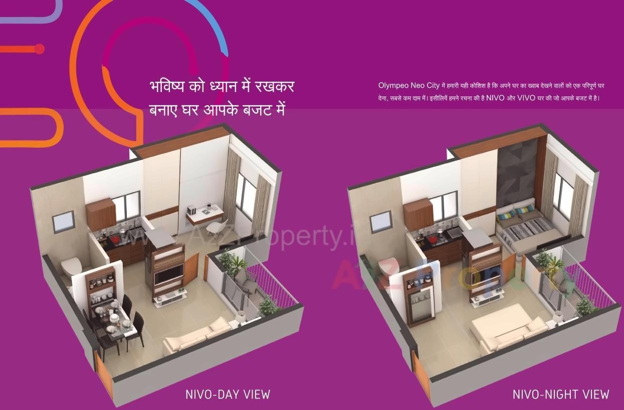Layout of real estate project Olympeo Neo City located at Maniwali, Raigarh, Maharashtra