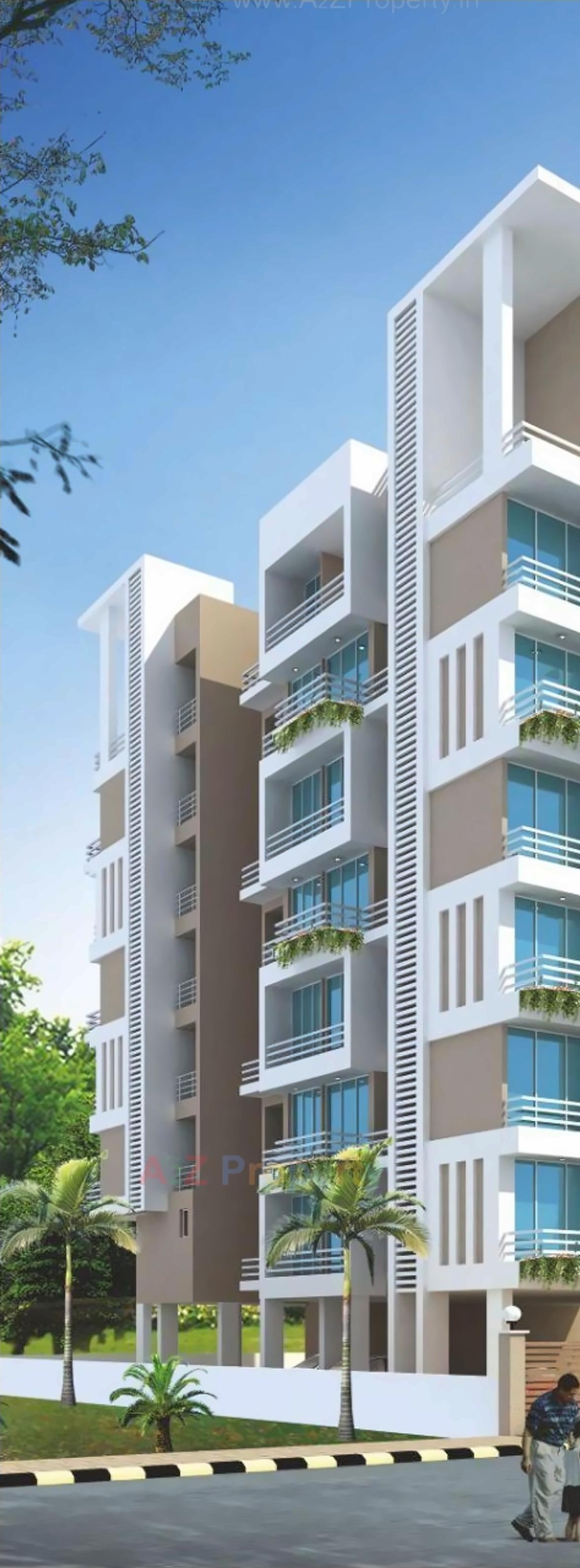 3D Elevation of real estate project Orchid Meadows located at Ulawe, Raigarh, Maharashtra