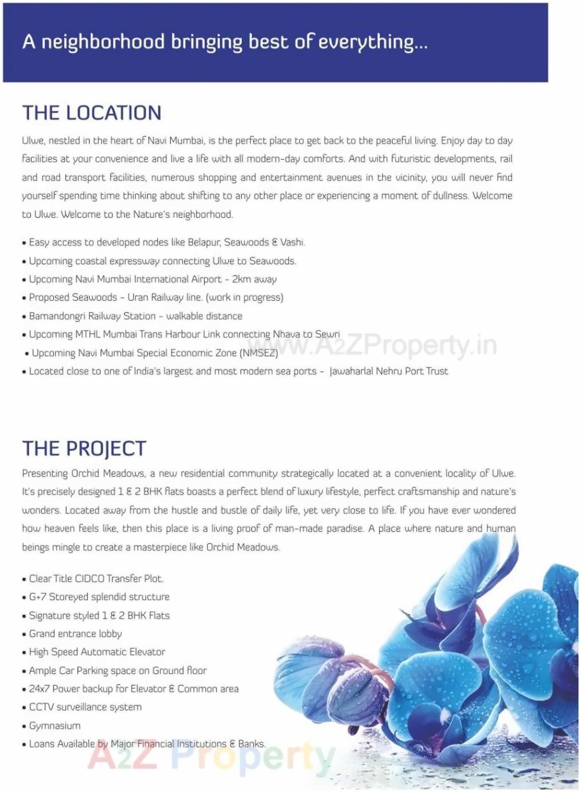  of real estate project Orchid Meadows located at Ulawe, Raigarh, Maharashtra