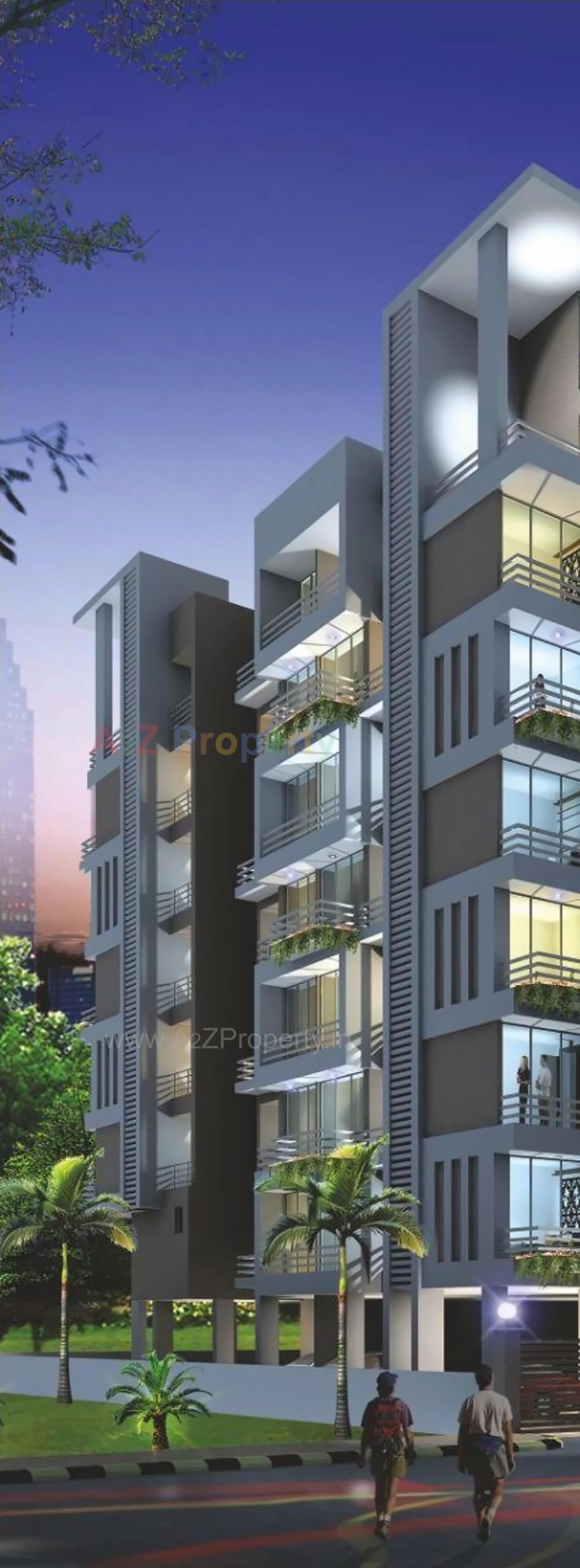 3D Elevation of real estate project Orchid Meadows located at Ulawe, Raigarh, Maharashtra