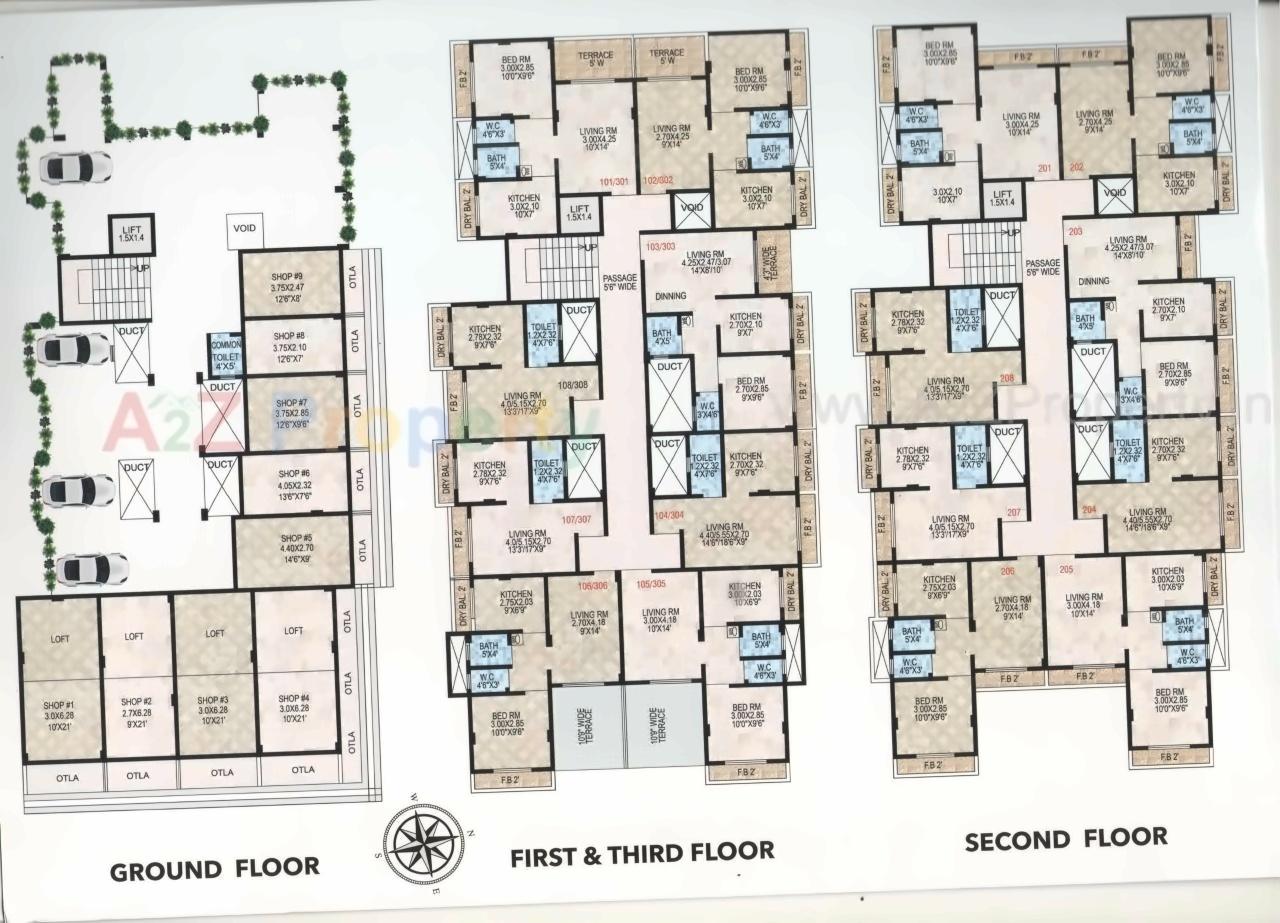 Layout of real estate project Pankaj Residency located at Dhamote, Raigarh, Maharashtra