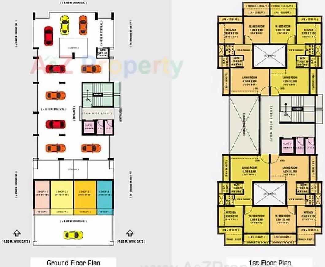 Layout of real estate project Parshva Aangan located at Uran, Raigarh, Maharashtra