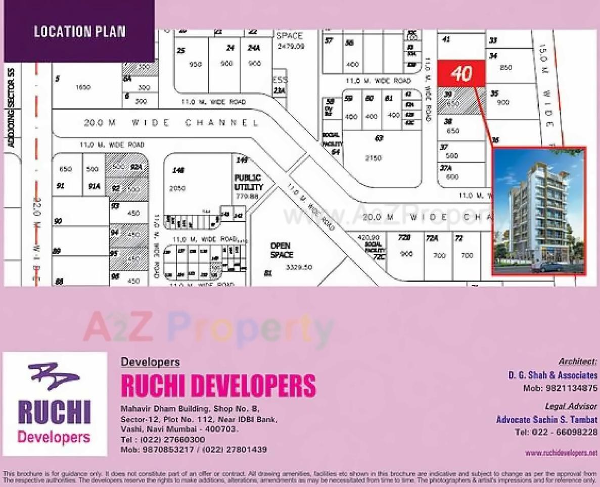 Layout of real estate project Parshva Aangan located at Uran, Raigarh, Maharashtra