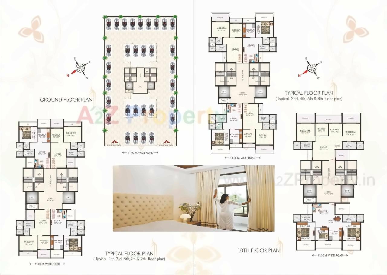 Layout of real estate project Payal Palace located at Ulawe, Raigarh, Maharashtra