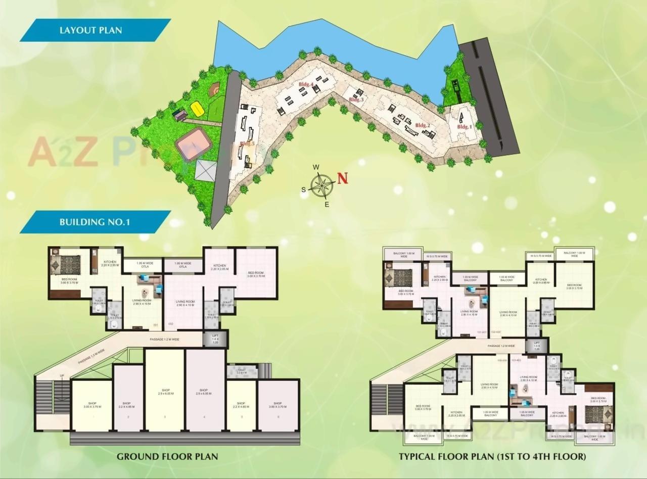 Layout of real estate project Phase Jainam Garden located at Khopoli, Raigarh, Maharashtra