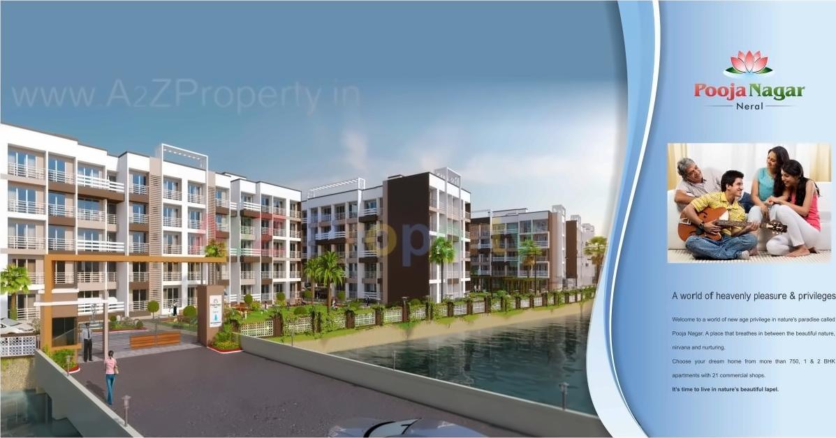 3D Elevation of real estate project Pooja Nagar located at Neral, Raigarh, Maharashtra