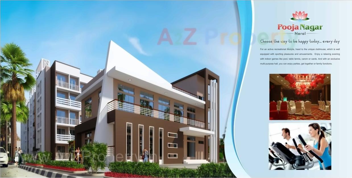 3D Elevation of real estate project Pooja Nagar located at Neral, Raigarh, Maharashtra