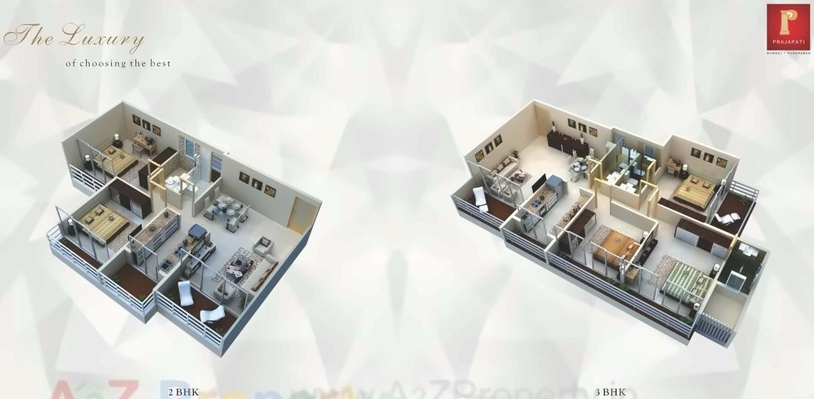 Layout of real estate project Prajapati Magnum located at Bokadvira, Raigarh, Maharashtra