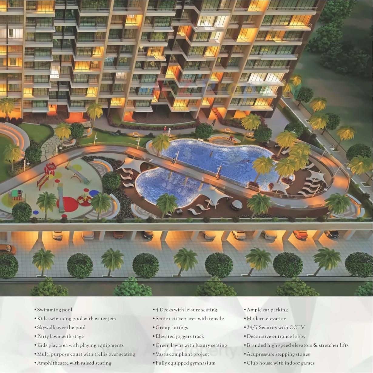 3D Elevation of real estate project Prajapati Magnum located at Bokadvira, Raigarh, Maharashtra
