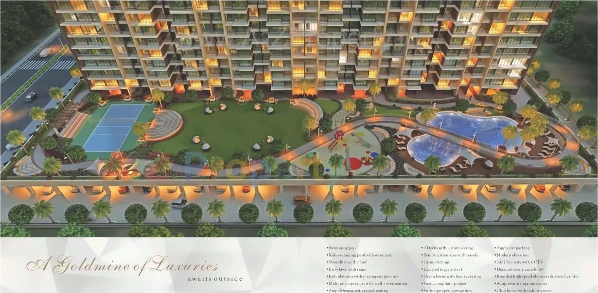 3D Elevation of real estate project Prajapati Magnum located at Bokadvira, Raigarh, Maharashtra