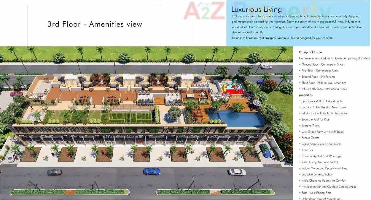 3D Elevation of real estate project Prajapati Ornate located at Panvel, Raigarh, Maharashtra