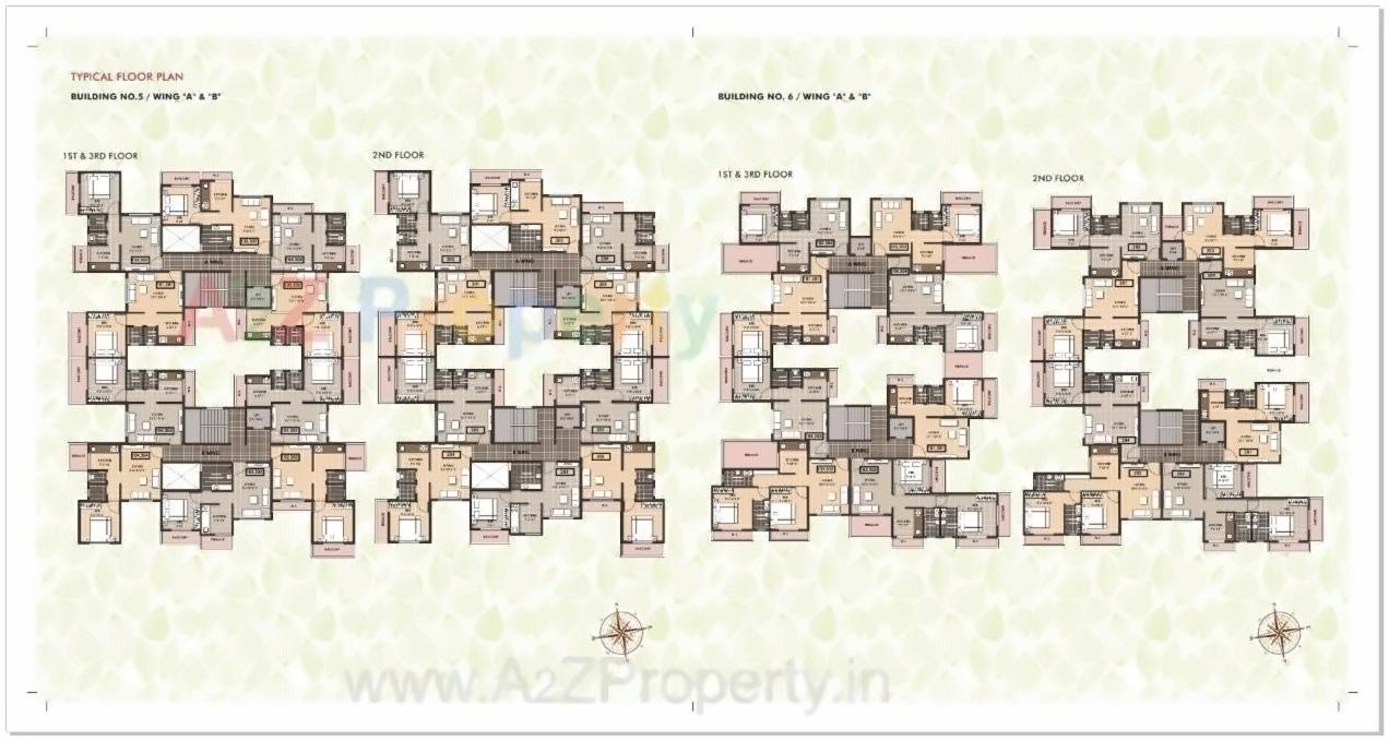 Layout of real estate project Prakriti Sparsh located at Waje, Raigarh, Maharashtra