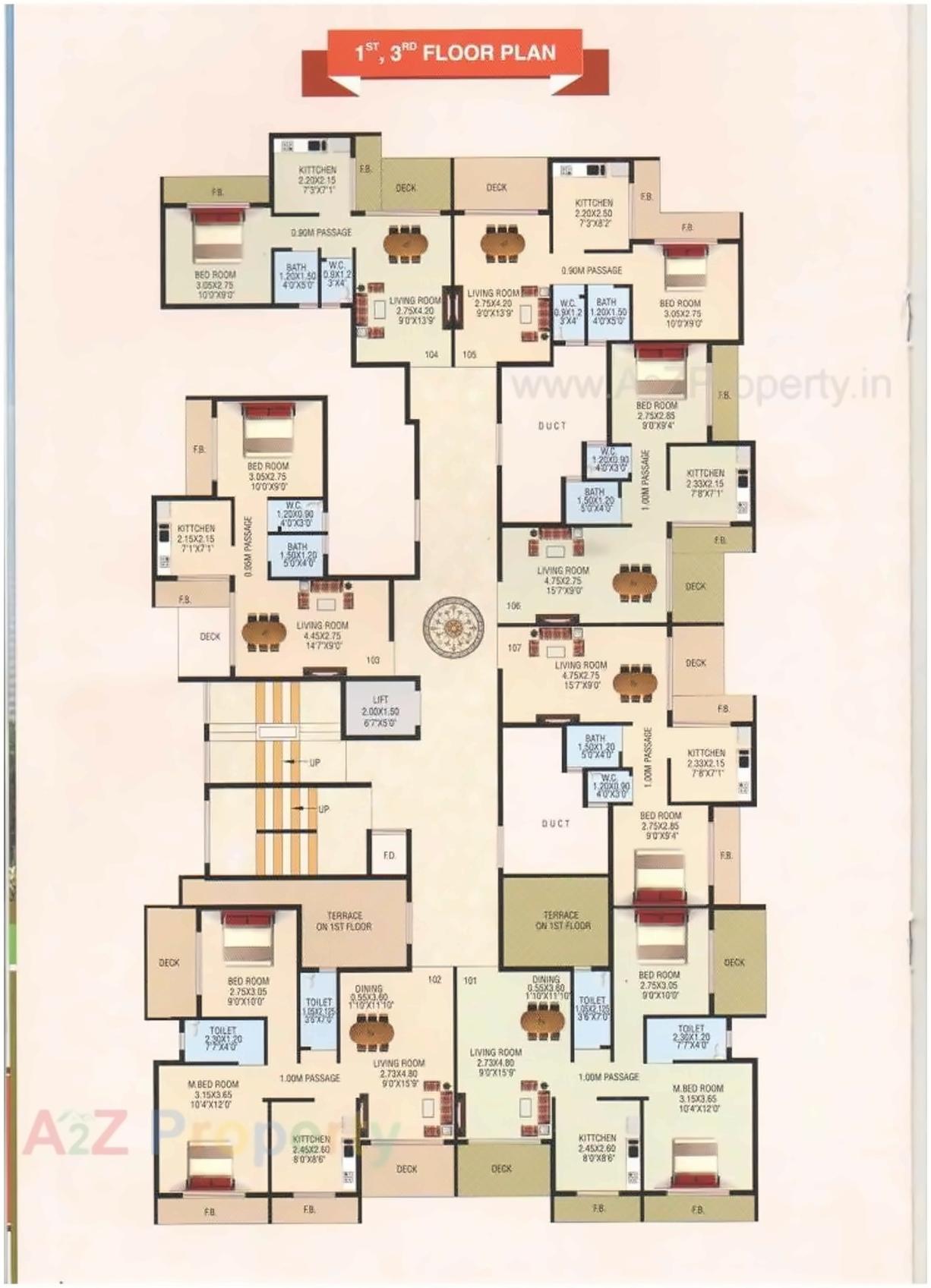 Layout of real estate project Pratham Residency located at Bokadvira, Raigarh, Maharashtra