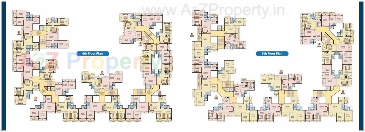 Layout of real estate project Prathmesh Platinum located at Ulawe, Raigarh, Maharashtra