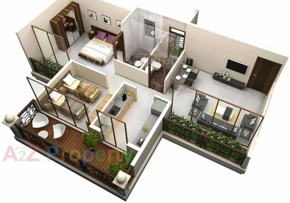 Layout of real estate project Pratik Gardens located at Kamothe-, Raigarh, Maharashtra