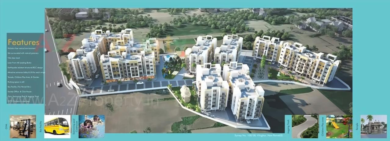 3D Elevation of real estate project Prayag City located at Vihighar, Raigarh, Maharashtra