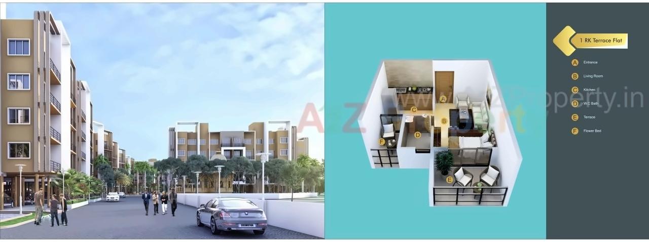 Layout of real estate project Prayag City located at Vihighar, Raigarh, Maharashtra