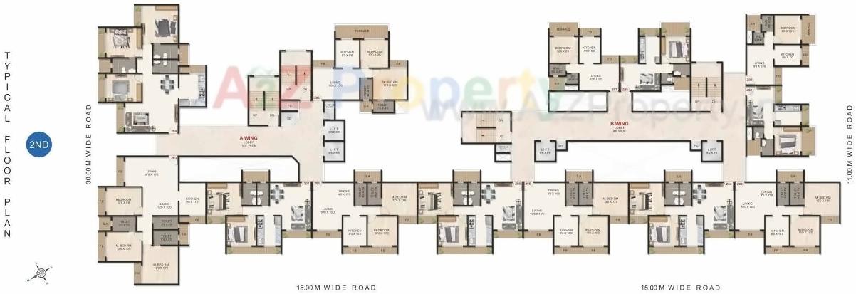Layout of real estate project Priyanka Unite located at Ulawe, Raigarh, Maharashtra
