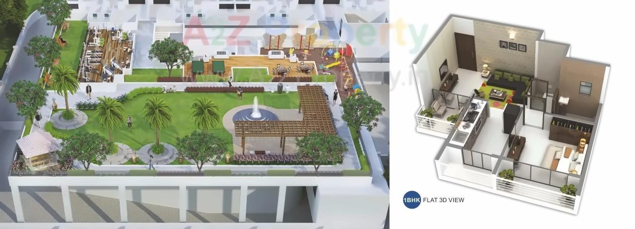 Layout of real estate project Priyanka Unite located at Ulawe, Raigarh, Maharashtra