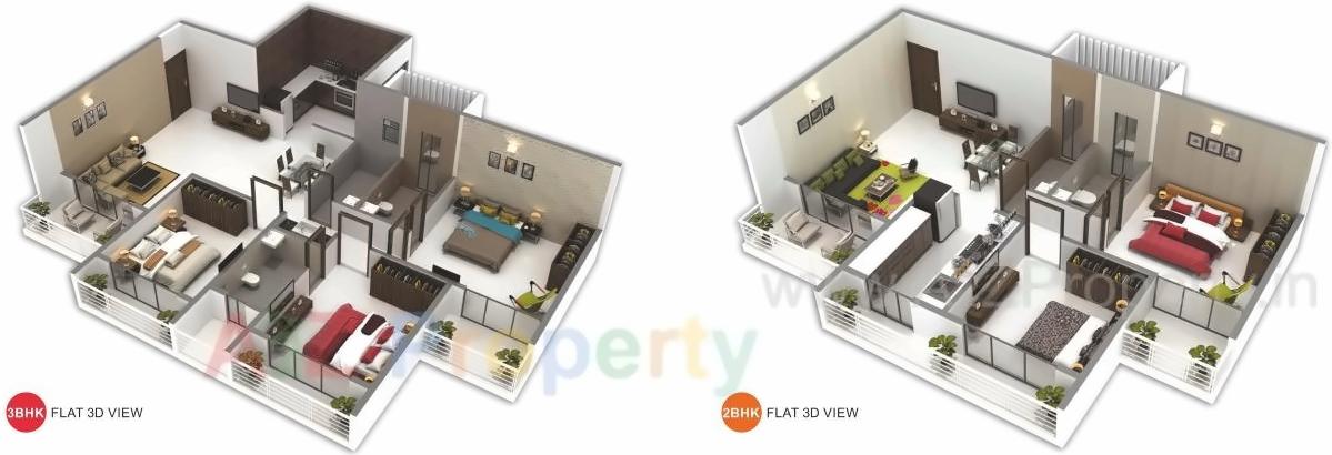 Layout of real estate project Priyanka Unite located at Ulawe, Raigarh, Maharashtra