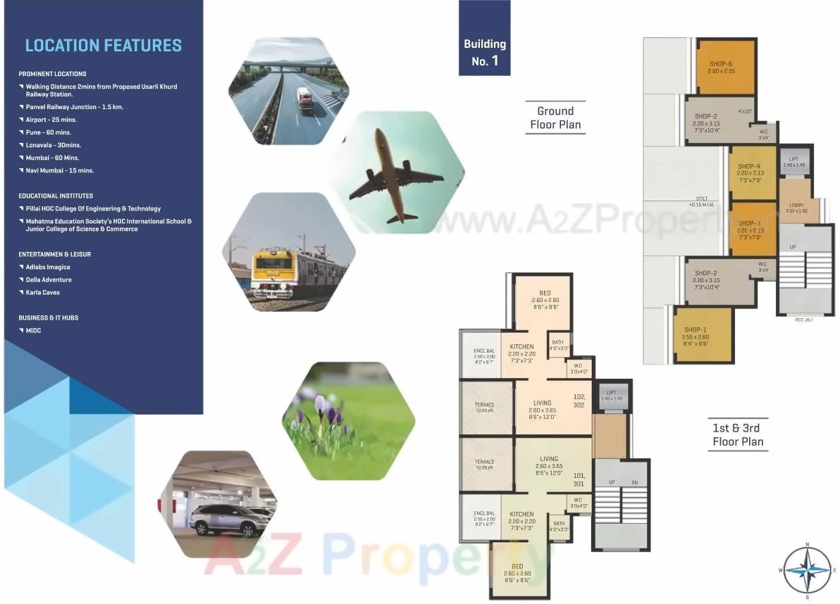 Layout of real estate project Priyanshi Residency located at Usarli-kh, Raigarh, Maharashtra