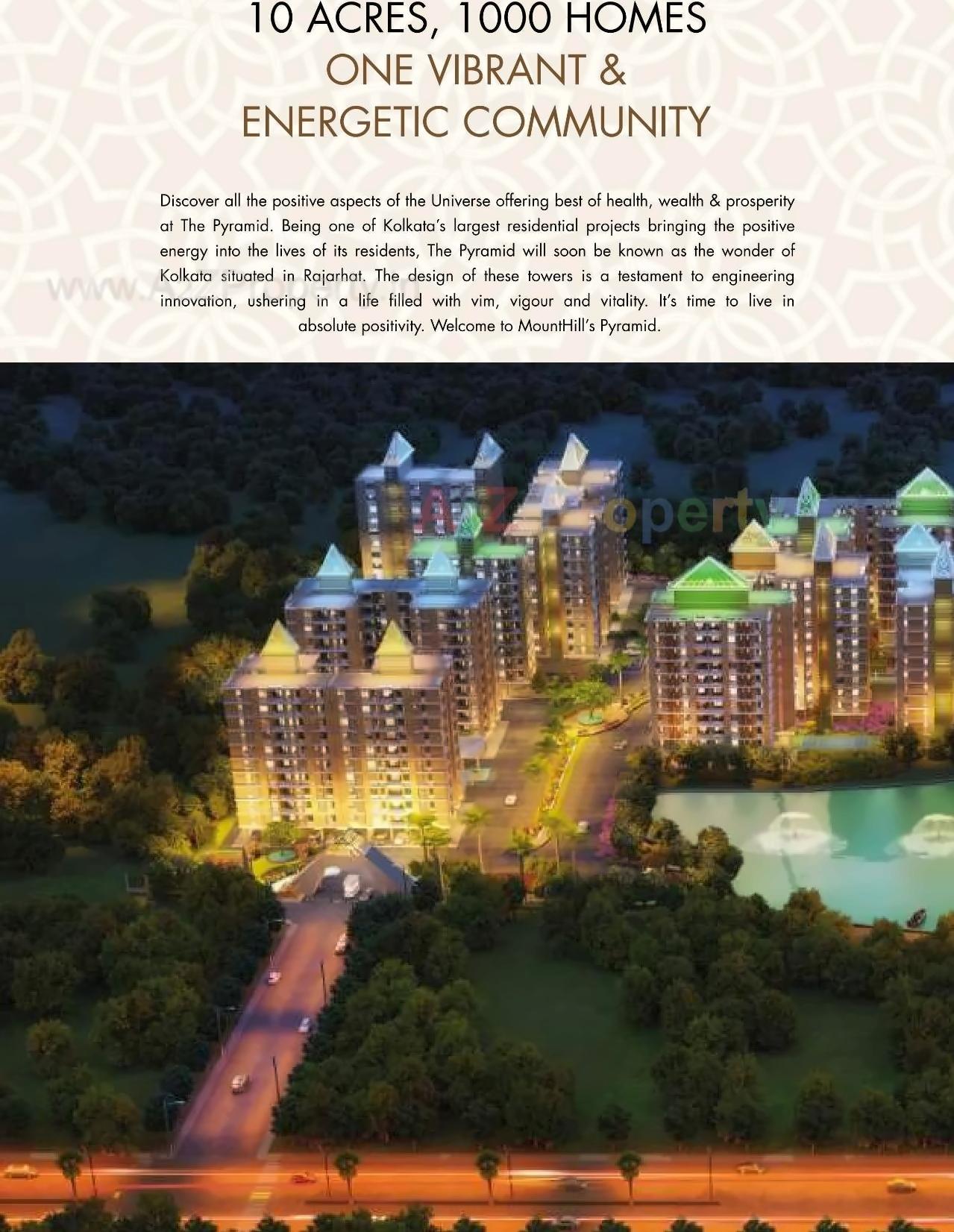 3D Elevation of real estate project Pyramid located at Ambivali-t-tungartan, Raigarh, Maharashtra