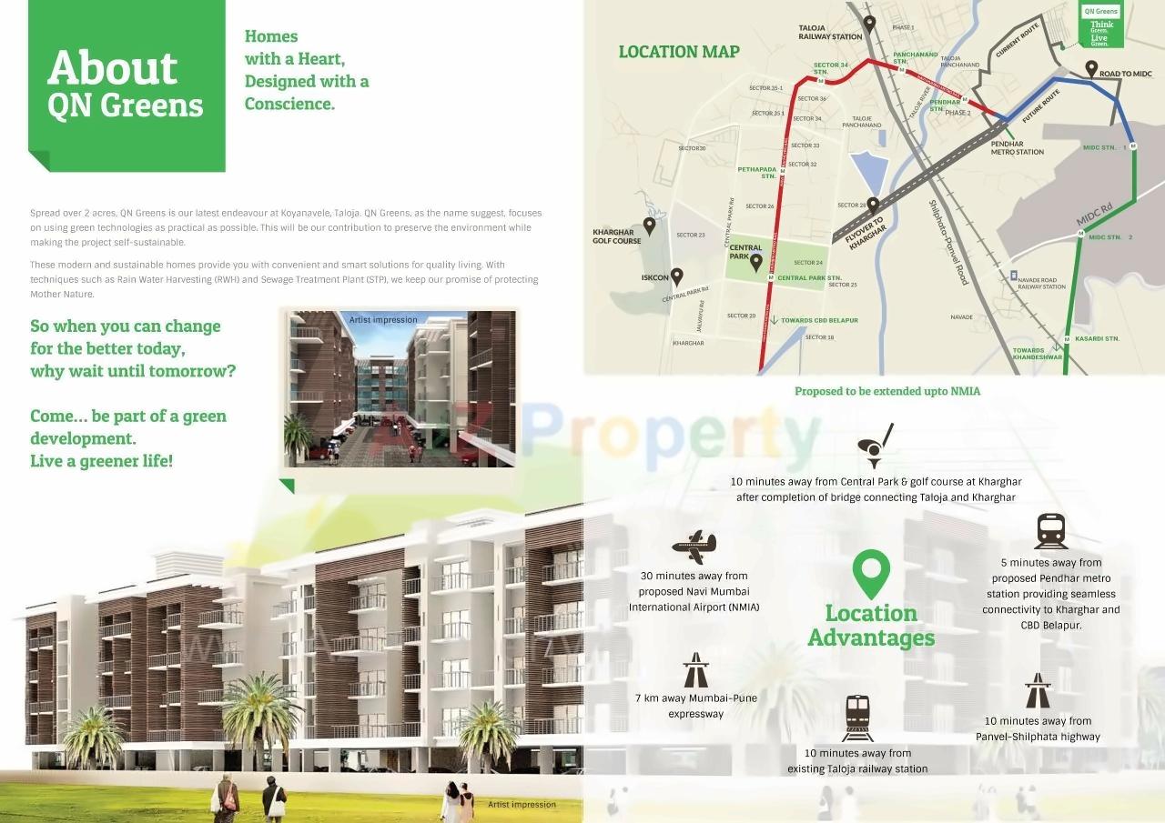  of real estate project Qn Greens located at Koyana-velhe, Raigarh, Maharashtra