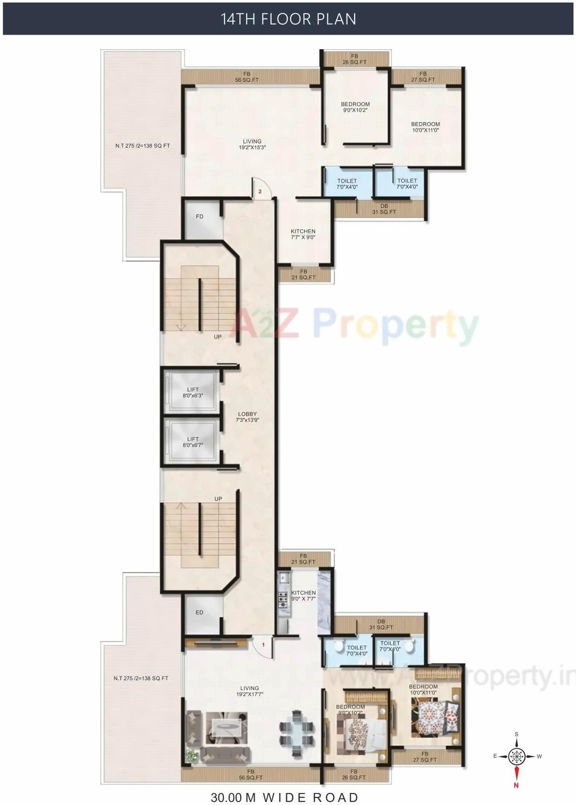 Layout of real estate project R N Heights located at Uran, Raigarh, Maharashtra