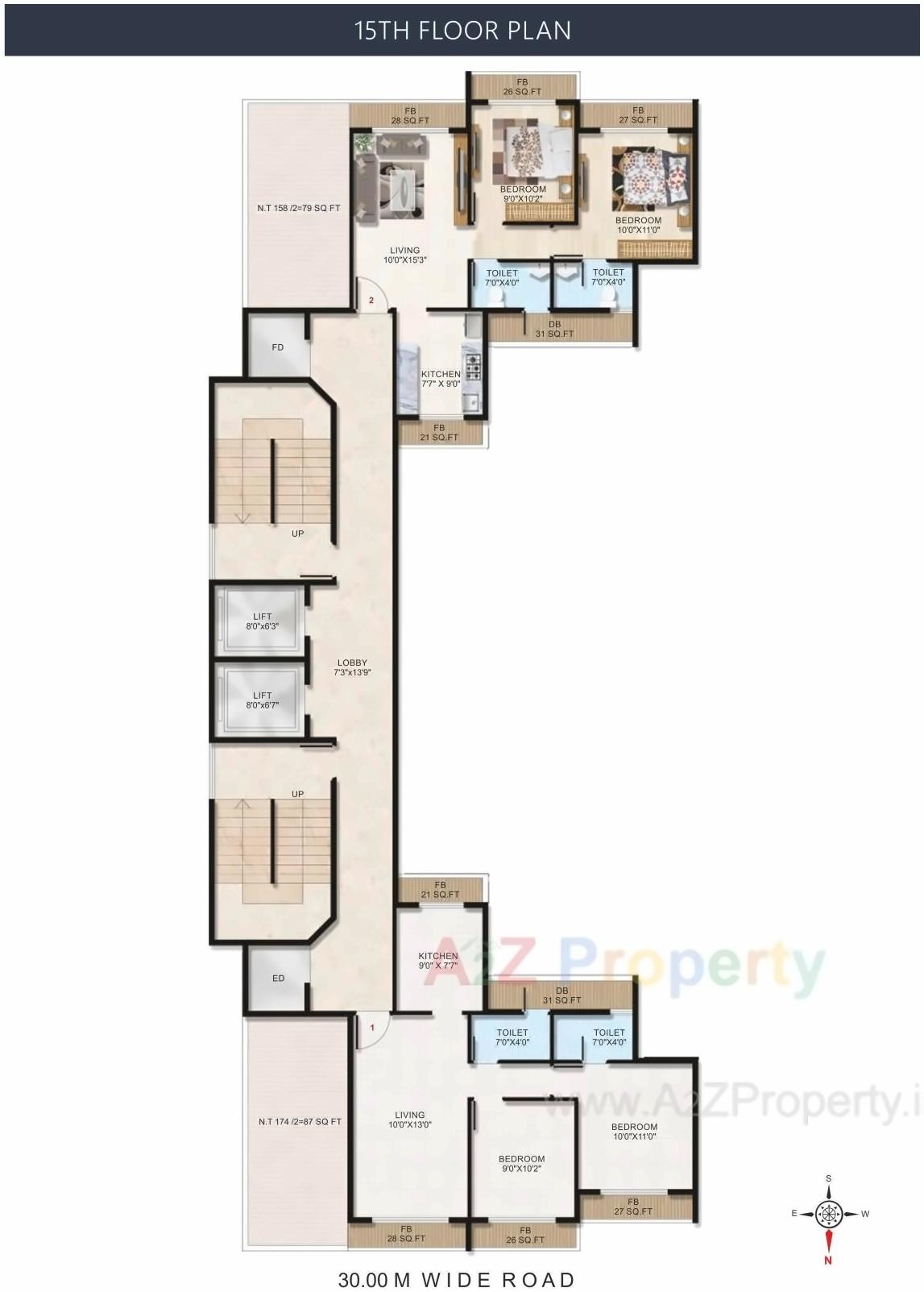 Layout of real estate project R N Heights located at Uran, Raigarh, Maharashtra