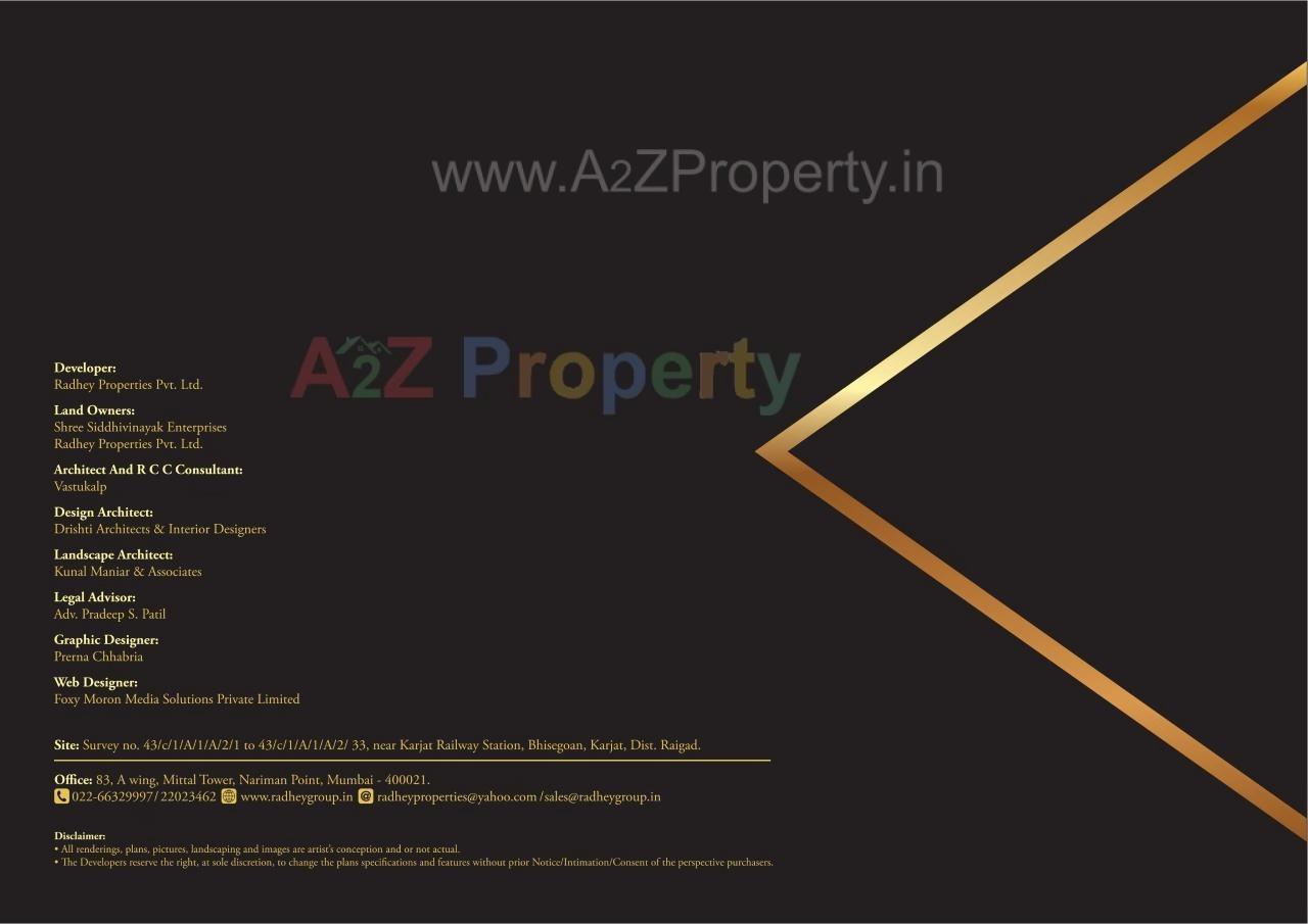  of real estate project Radhey Galaxy located at Karjat, Raigarh, Maharashtra