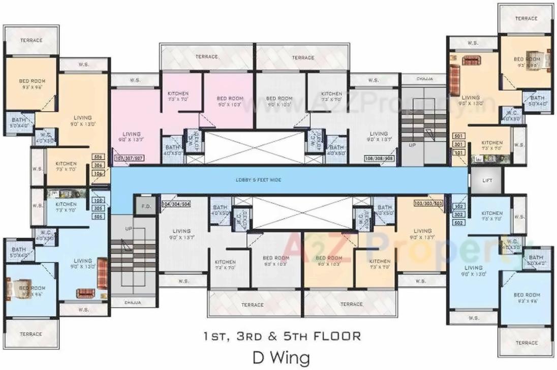 Layout of real estate project Raghunath Vihar located at Khopoli, Raigarh, Maharashtra