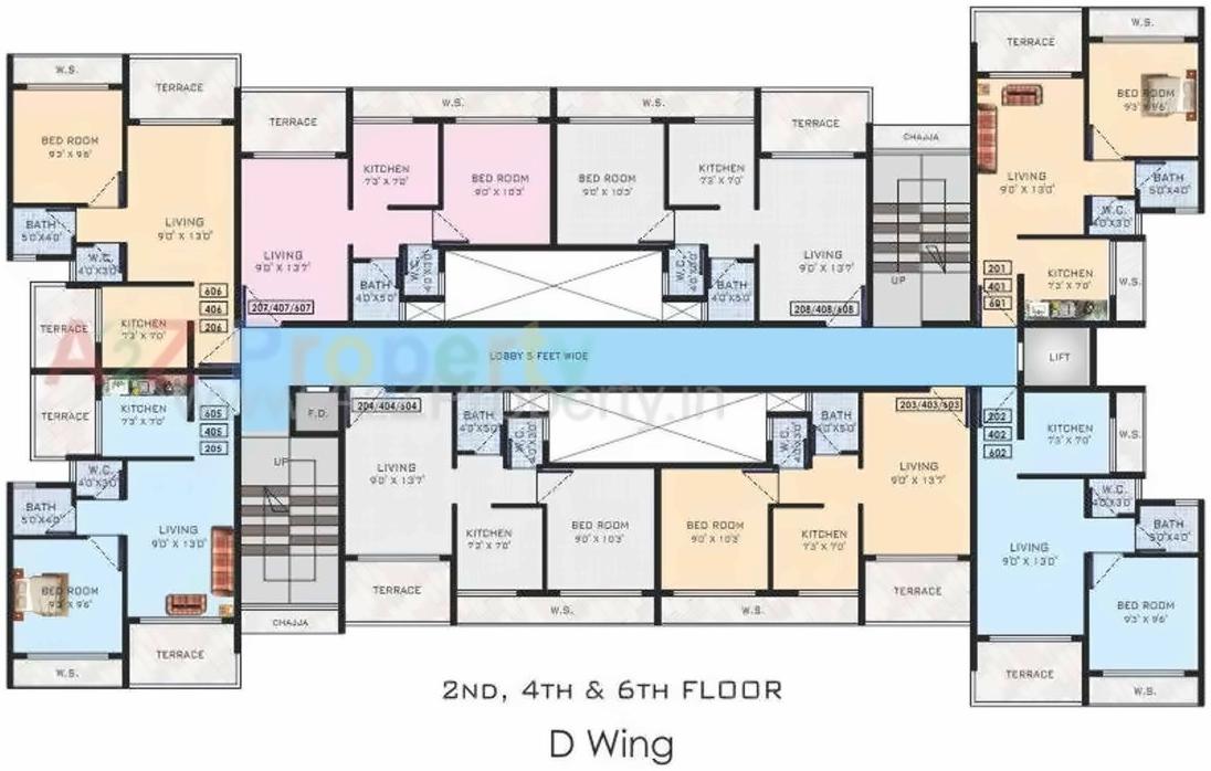 Layout of real estate project Raghunath Vihar located at Khopoli, Raigarh, Maharashtra