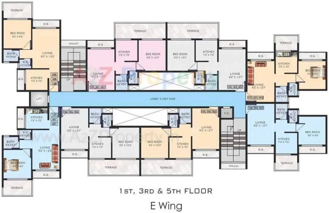 Layout of real estate project Raghunath Vihar located at Khopoli, Raigarh, Maharashtra