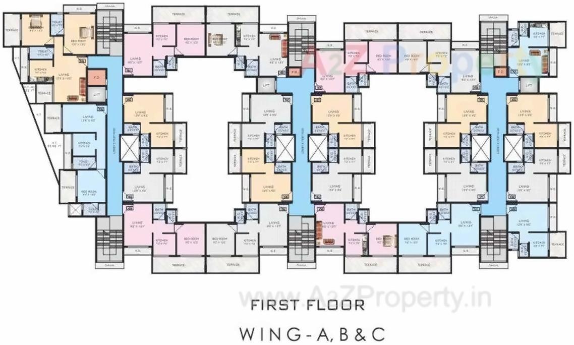 Layout of real estate project Raghunath Vihar located at Khopoli, Raigarh, Maharashtra