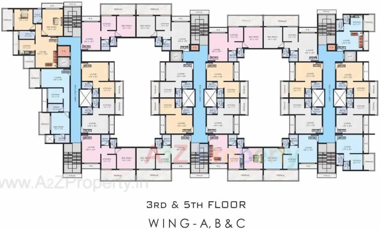 Layout of real estate project Raghunath Vihar located at Khopoli, Raigarh, Maharashtra