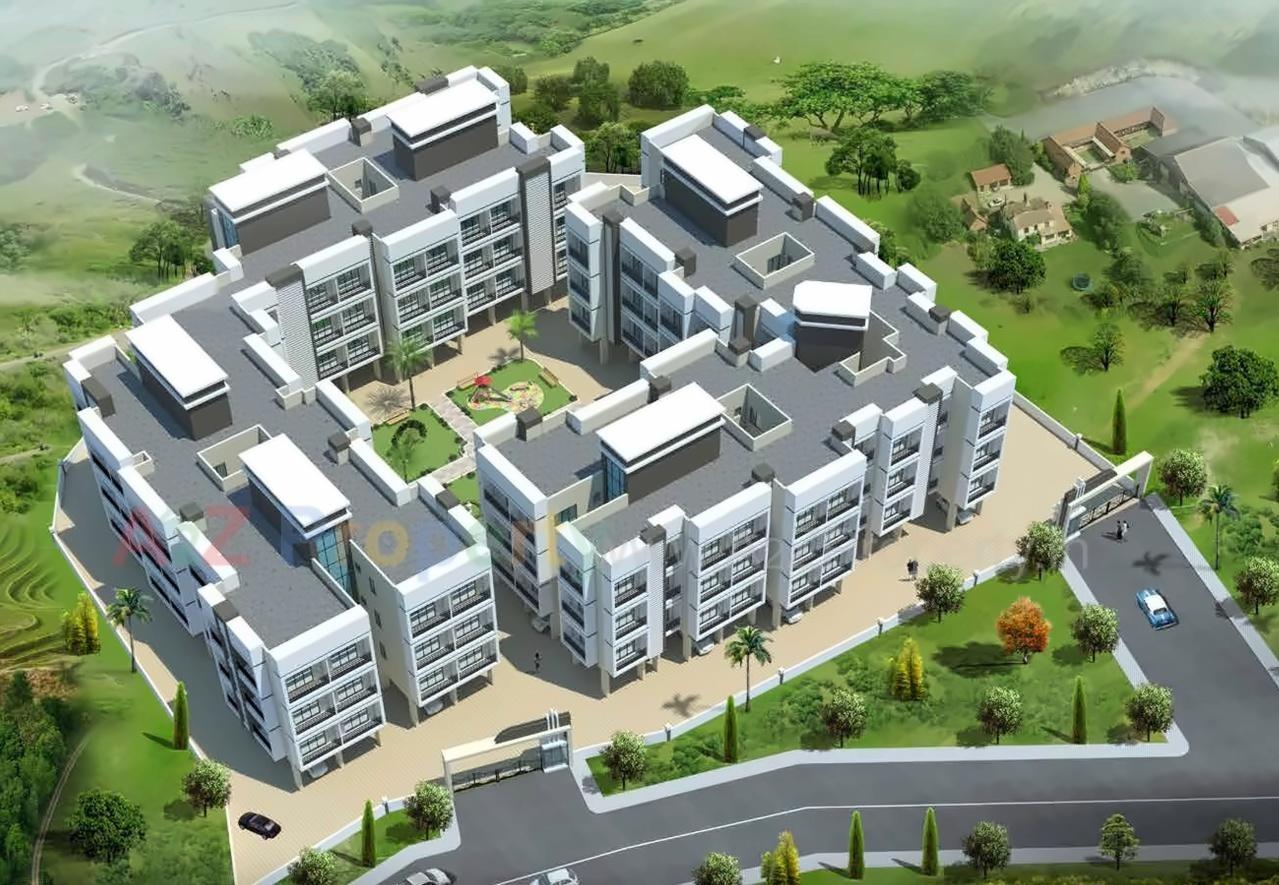 3D Elevation of real estate project Raj Shree Vaastu located at Harigram, Raigarh, Maharashtra
