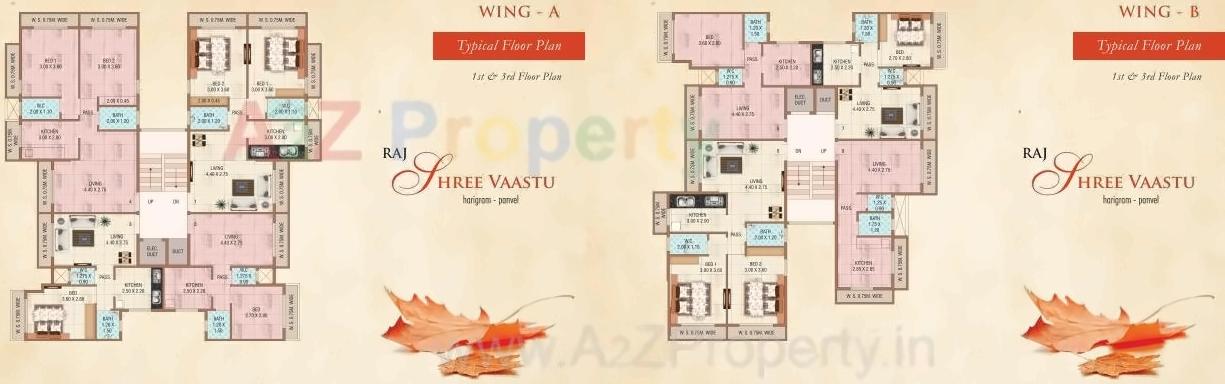 Layout of real estate project Raj Shree Vaastu located at Harigram, Raigarh, Maharashtra