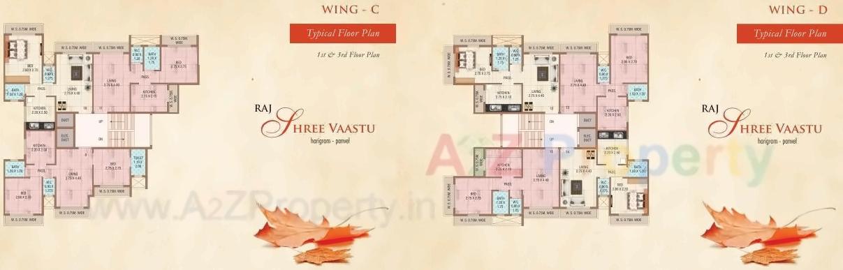 Layout of real estate project Raj Shree Vaastu located at Harigram, Raigarh, Maharashtra