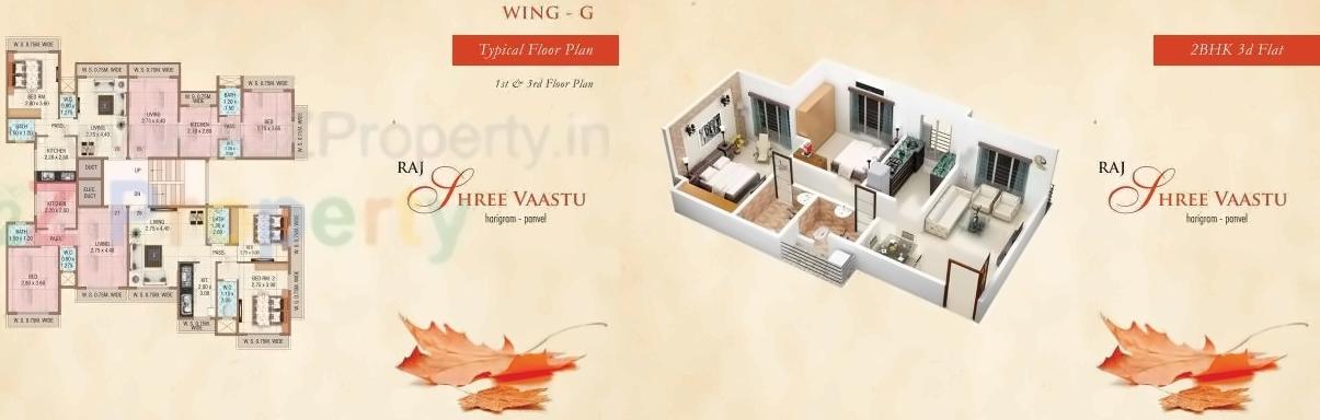 Layout of real estate project Raj Shree Vaastu located at Harigram, Raigarh, Maharashtra