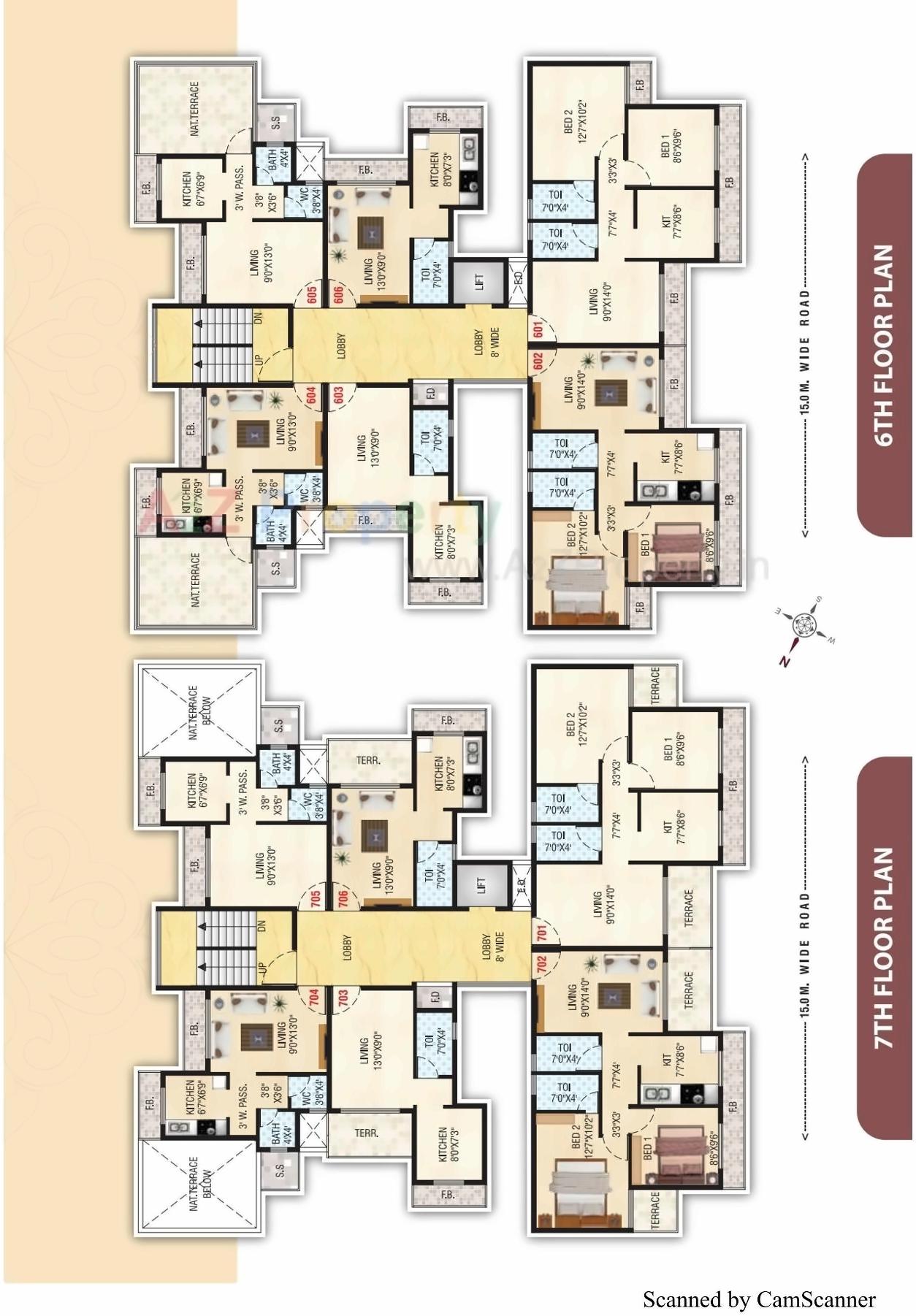 Layout of real estate project Ramrai Kunj located at Pendhar, Raigarh, Maharashtra