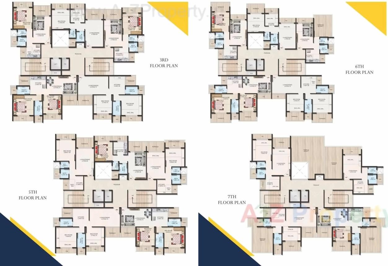 Layout of real estate project Reddys Jewel located at Ulawe, Raigarh, Maharashtra