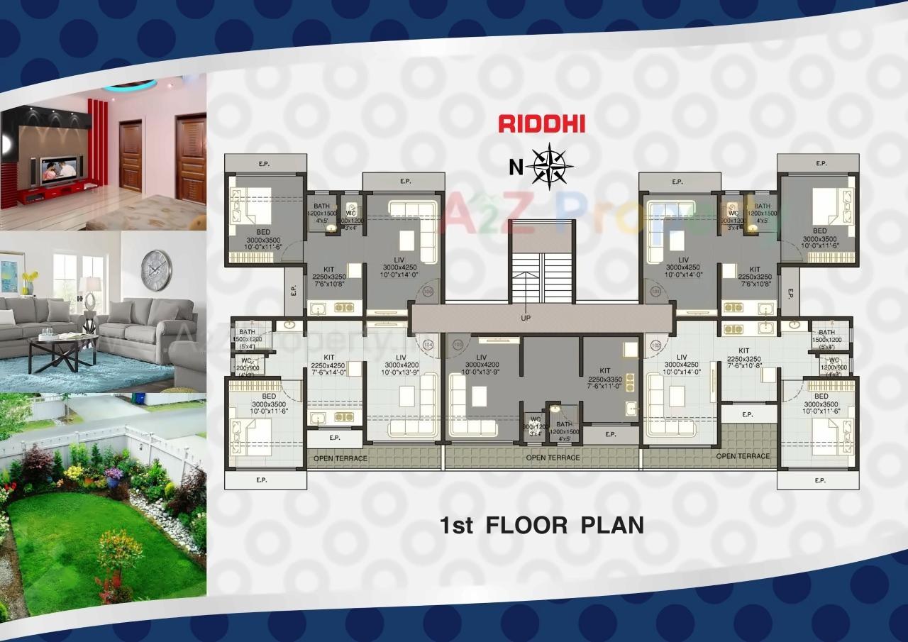 Layout of real estate project Riddhi Siddhi Apartment located at Neral, Raigarh, Maharashtra