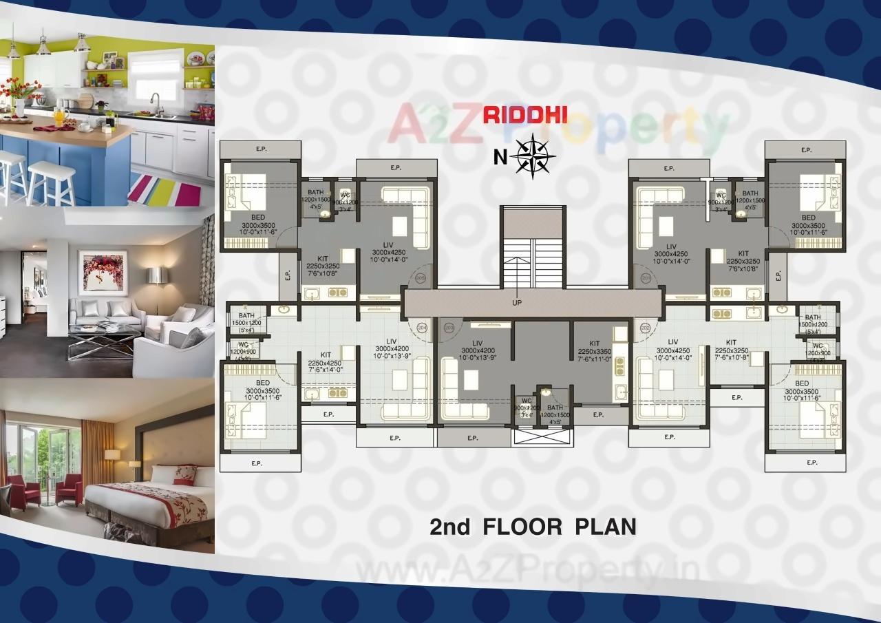 Layout of real estate project Riddhi Siddhi Apartment located at Neral, Raigarh, Maharashtra